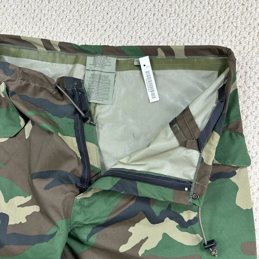 US Military Pants Size L Reg Woodland Camo Army Cold Weather Barrier Trousers